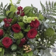 Bouquet Francés Tonos Rojos