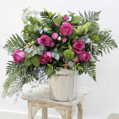 Bouquet Francés Fucsia Rosa
