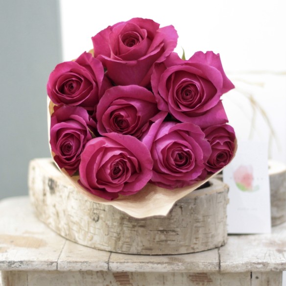 Rosas al Natural Ecobox Fucsias