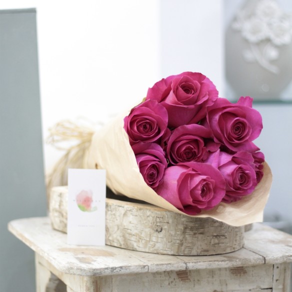 Rosas al Natural Ecobox Fucsias