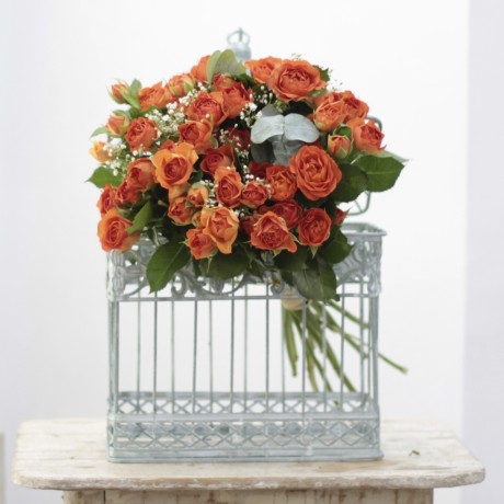 Bouquet Spray Naranja