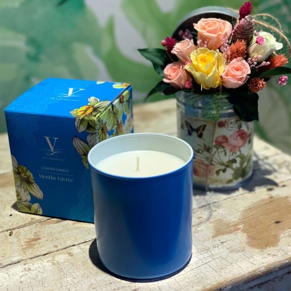 Vela Fluor azul menta