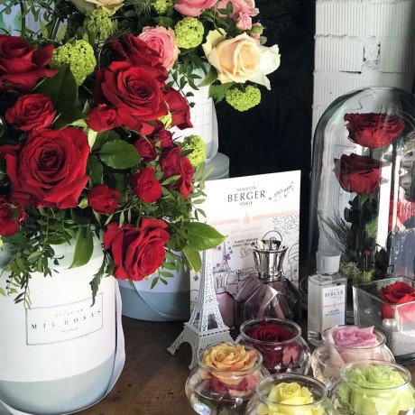 Sombrerera Rosas Rojas