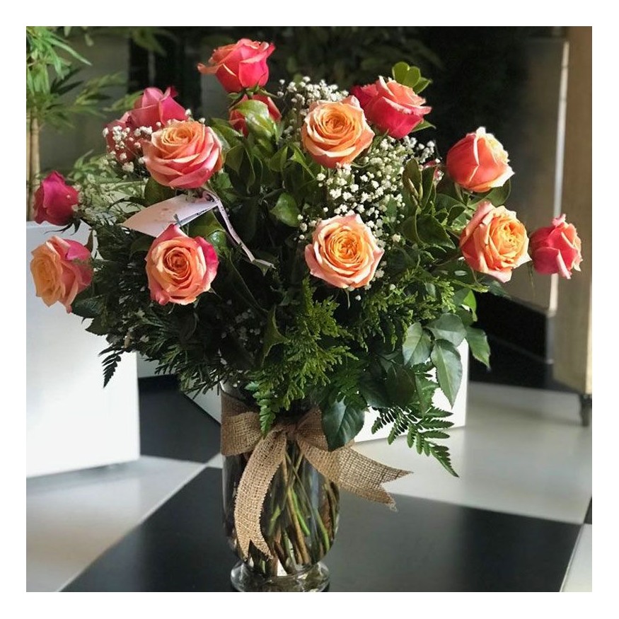 Ramo de Rosas Naranja